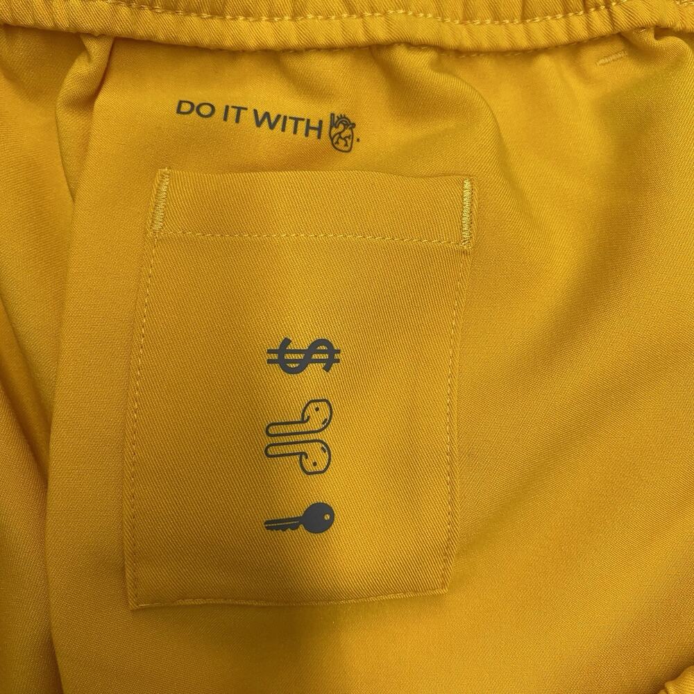 FIGS Tansen Jogger Scrub Pants Men L Tall Yellow Drawstring Pockets Po#5956 NWOT - Picture 4 of 11